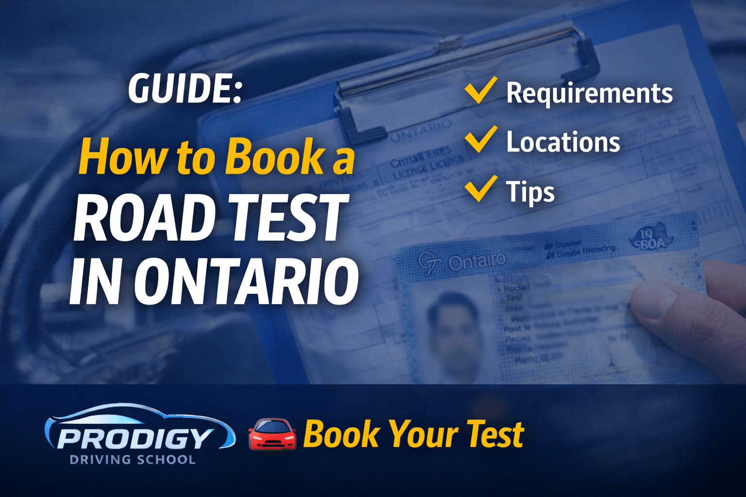 How to Book a Road Test in Ontario Guide